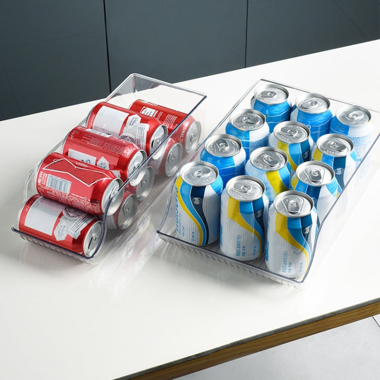 Kitchen Transparent Refrigerator Storage Box Pull-out Beverage Bottle Storage Box, Specification: Large