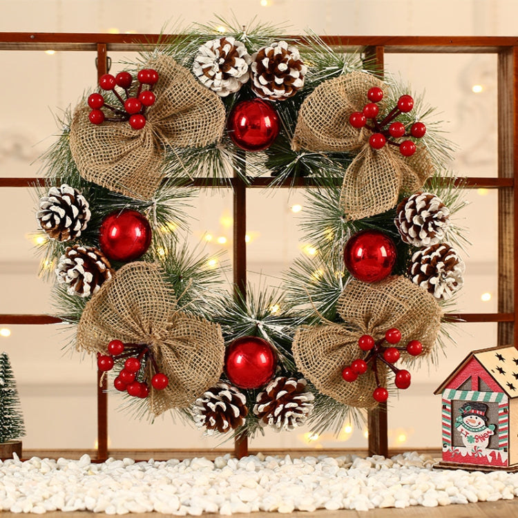 Christmas Ornament Pine Cone Garland, Size:38cm