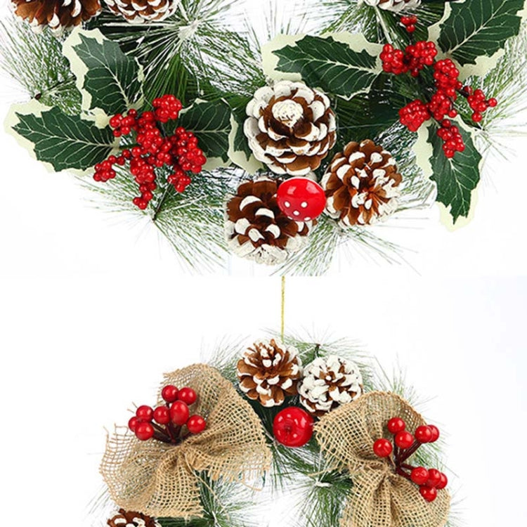 Christmas Ornament Pine Cone Garland, Size:38cm