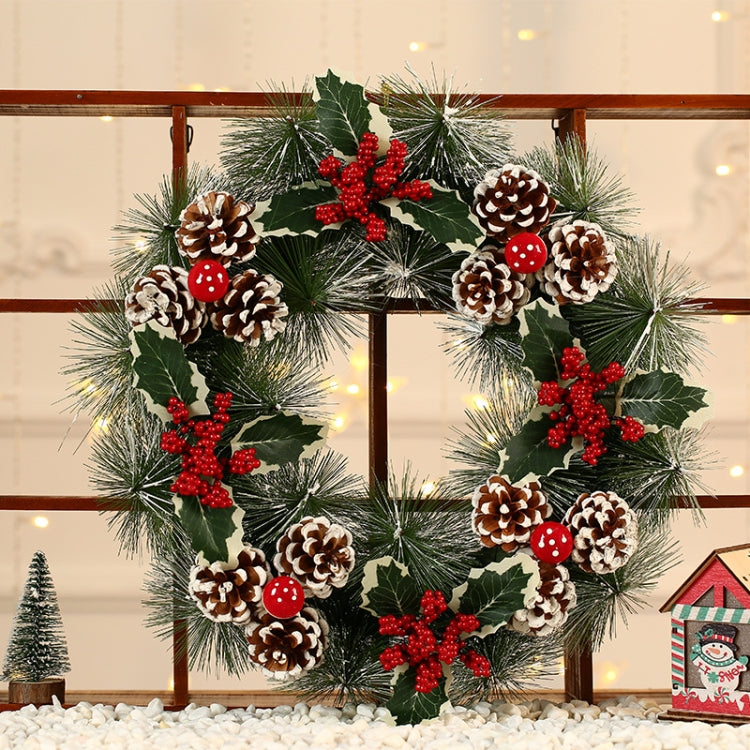 Christmas Ornament Pine Cone Garland, Size:38cm