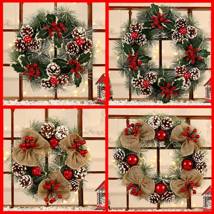 Christmas Ornament Pine Cone Garland, Size:38cm