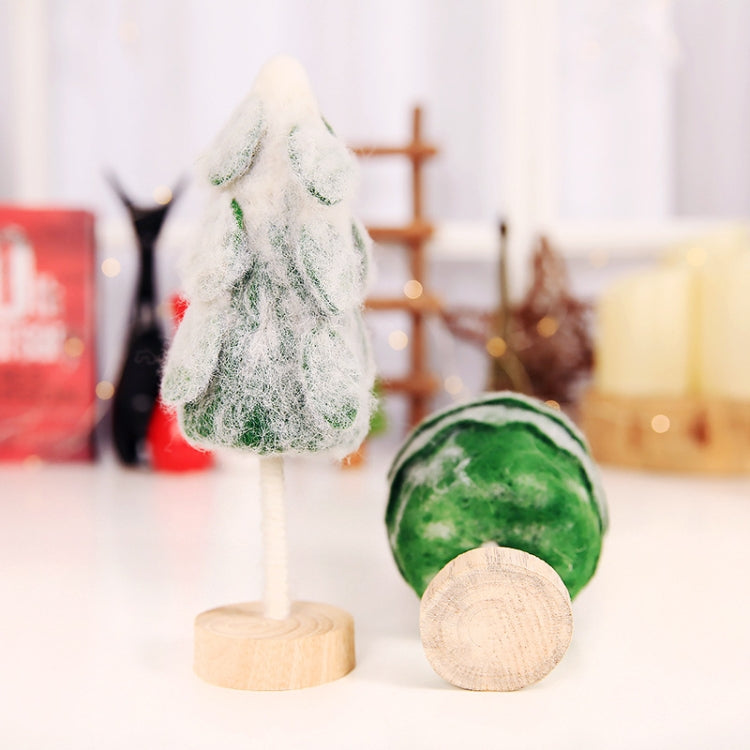 Christmas Felt Snowflake Small Christmas Tree Shopping Mall Window Restaurant Desktop Decoration, Size:S