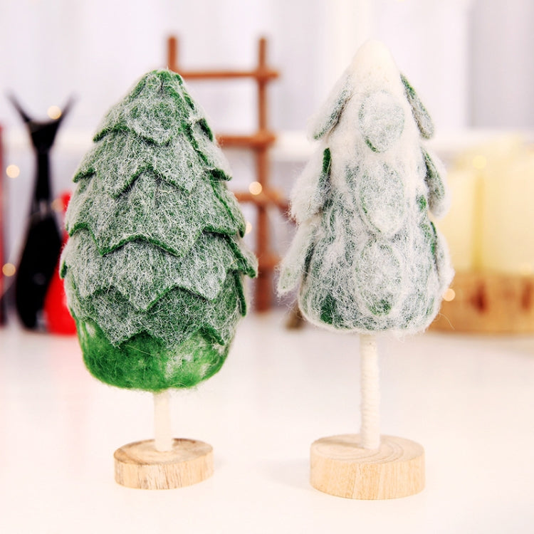 Christmas Felt Snowflake Small Christmas Tree Shopping Mall Window Restaurant Desktop Decoration, Size:S
