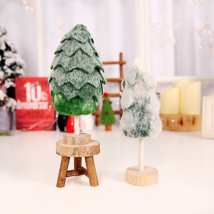 Christmas Felt Snowflake Small Christmas Tree Shopping Mall Window Restaurant Desktop Decoration, Size:S