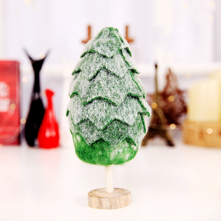 Christmas Felt Snowflake Small Christmas Tree Shopping Mall Window Restaurant Desktop Decoration, Size:L