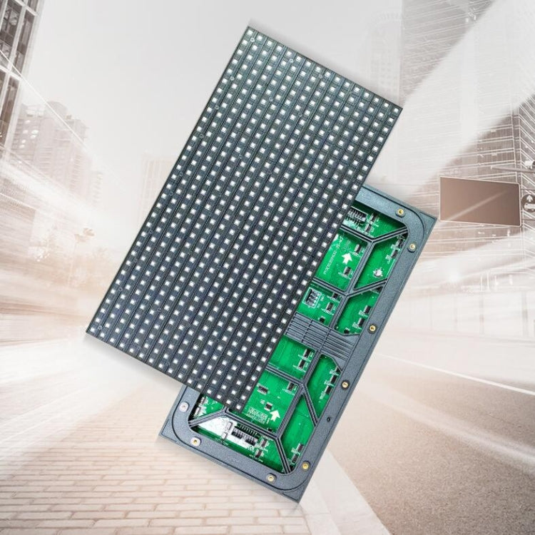 P10 Outdoor Full Color Screen LED Waterproof Advertising Screen Unit Board LED Module, Resolution: 32 x 16