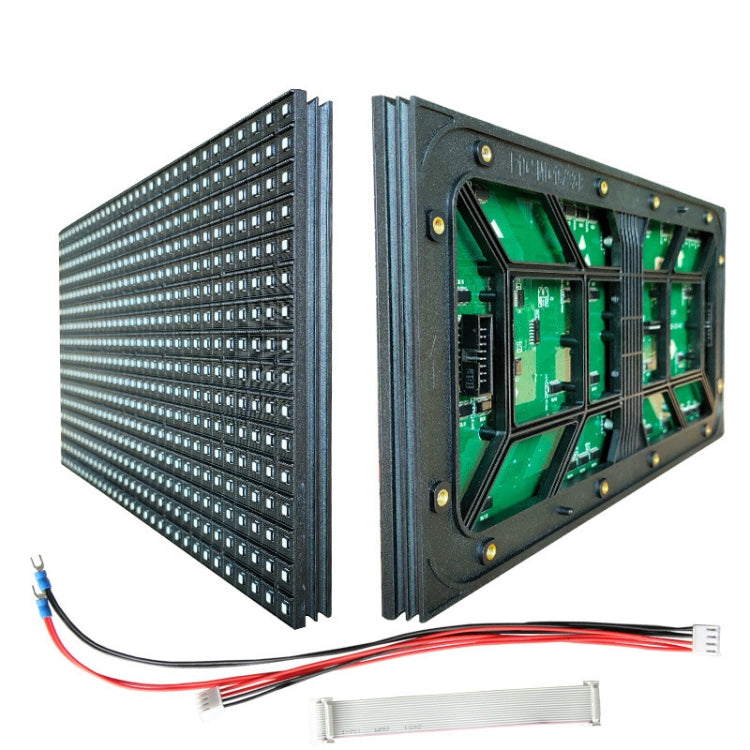 P10 Outdoor Full Color Screen LED Waterproof Advertising Screen Unit Board LED Module, Resolution: 32 x 16