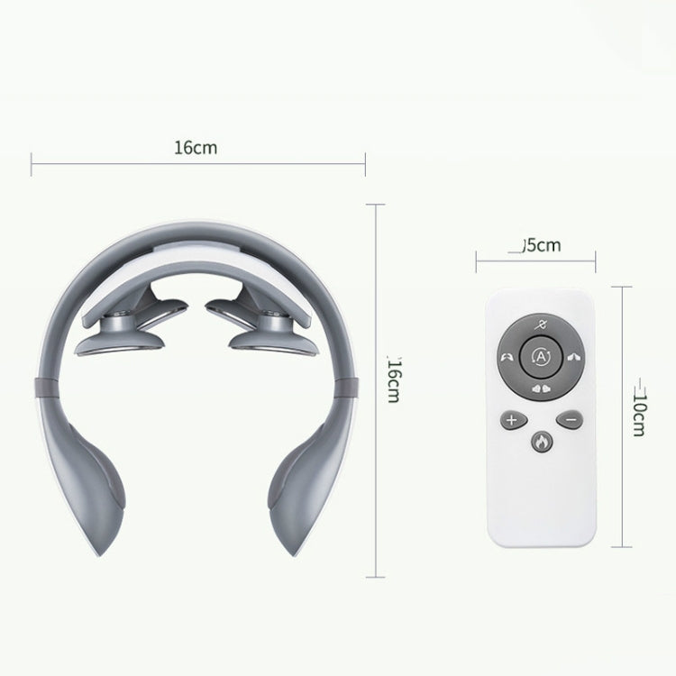 Wireless Smart Cervical Massager Pulse Neck and Shoulder Physiotherapy Device Multifunctional Neck Protector, Colour: Upgraded models-both ends