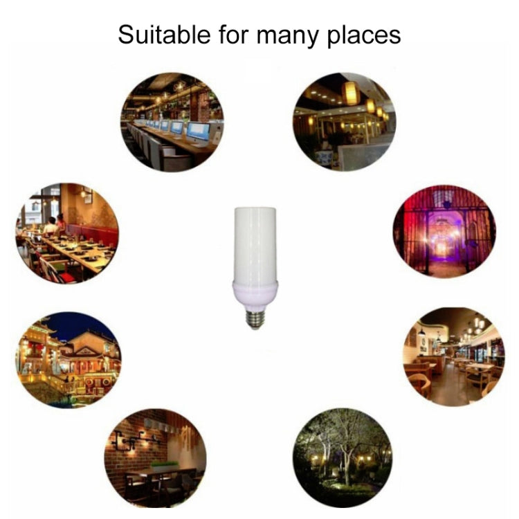 E27 Colorful Light Bulb Simulation Flame Light LED App Control One-to-many Lights