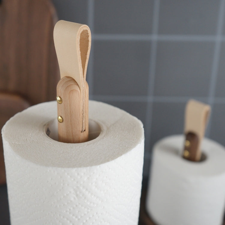 Household Kitchen Solid Wood Roll Paper Holder