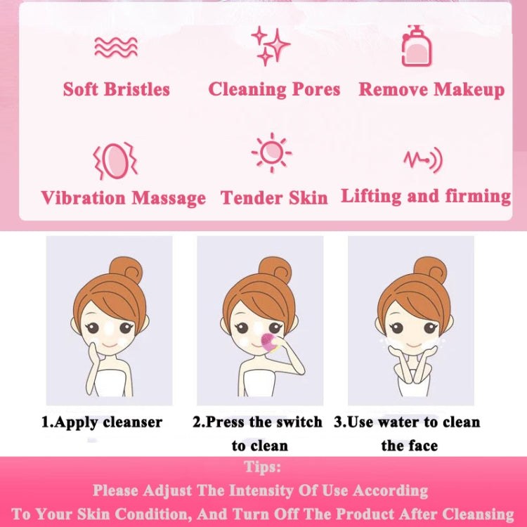 Mango Type Facial Electric Ultrasonic Silicone Cleanser
