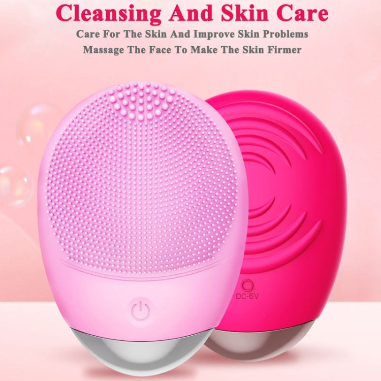 Mango Type Facial Electric Ultrasonic Silicone Cleanser