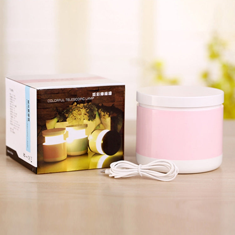 USB Table Lamp Portable Bedside Night Light Telescopic Switch Lamp