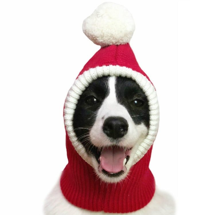 Pet Autumn & Winter Woolen Christmas Hat, Size: XS