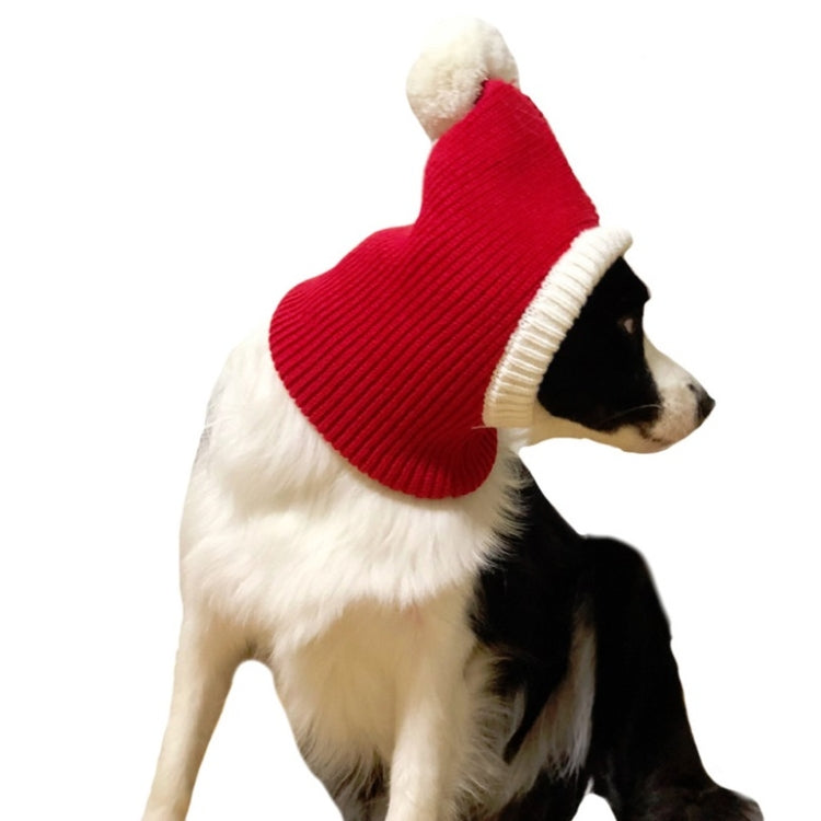 Pet Autumn & Winter Woolen Christmas Hat, Size: XS