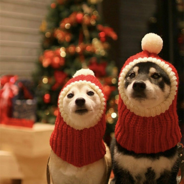 Pet Autumn & Winter Woolen Christmas Hat, Size: XS