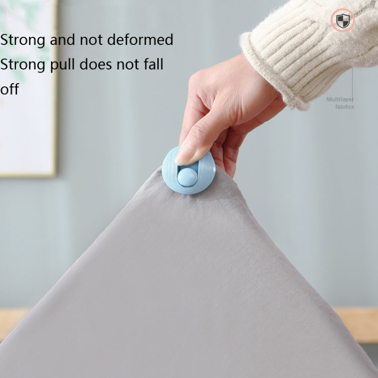 2 Sets Needle-free Quilt Holder Sheet Holder, Color:Light Blue, Style:12 Packs (OPP Bag)