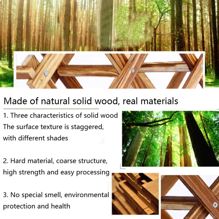 2 PCS Solid Wood Wine Rack Decoration Folding Home Living Room Wine Bottle Display Rack, Number of layers (specifications): 5-bottle