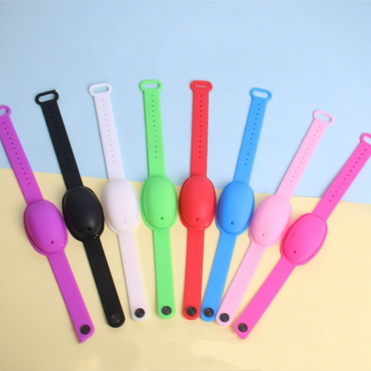 10 PCS Children Wash-free Portable Silicone Antibacterial Disinfectant Bracelet Strap, Random Color Delivery