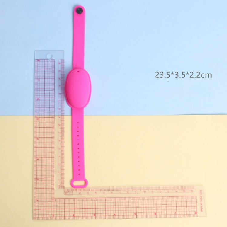 10 PCS Children Wash-free Portable Silicone Antibacterial Disinfectant Bracelet Strap, Random Color Delivery