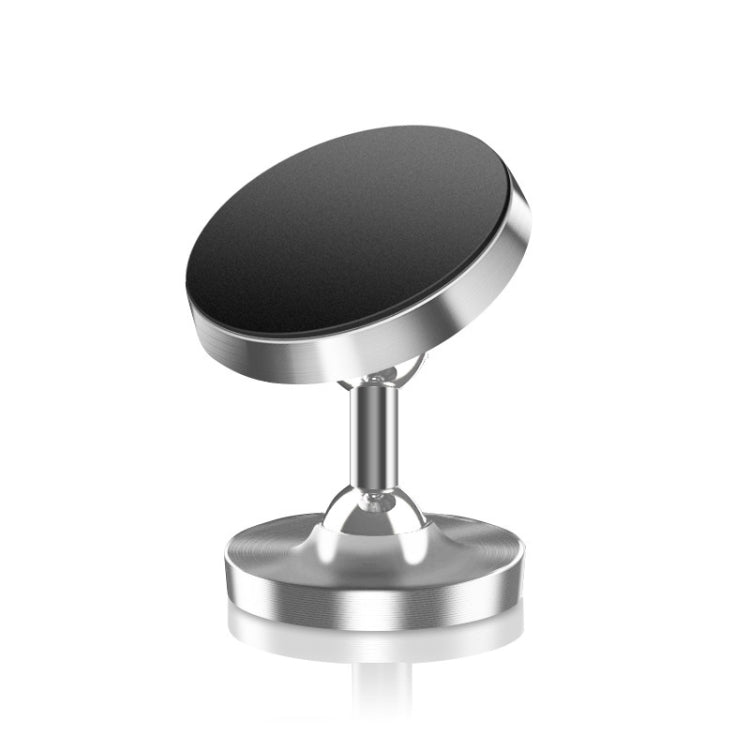 3 PCS  Car Phone Holder Alloy Magnetic Universal Dual Ball Rotating Car Phone Holder, Colour: Frosted Silver