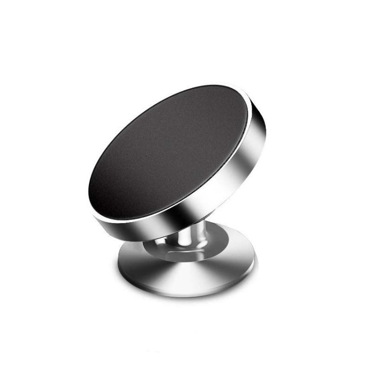 3 PCS  Car Phone Holder Alloy Magnetic Universal Dual Ball Rotating Car Phone Holder, Colour: Silver (Single Ball)