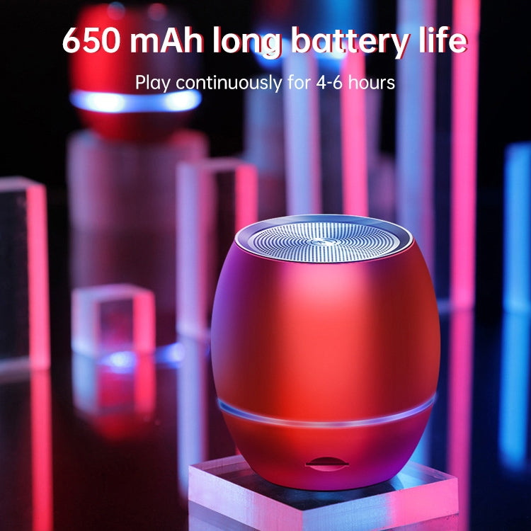 C2 Metal Bluetooth Speaker Phone Wireless Mini Portable Card Subwoofer Smart Bluetooth Small Speaker, Style:Ordinary Paragraph(Blue)