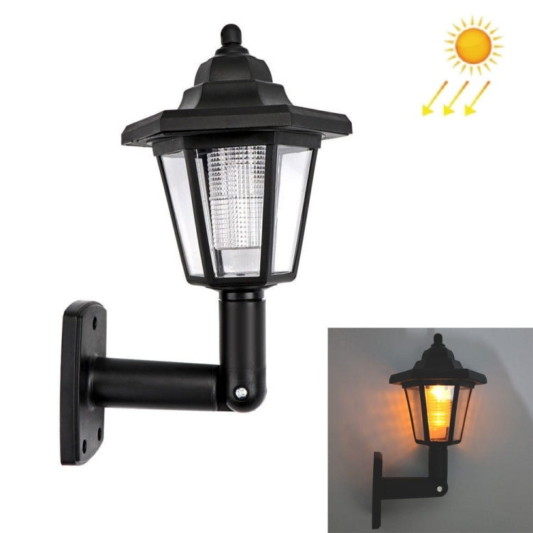Solar Flame Hexagonal Wall Lamp LED Outdoor Garden Light