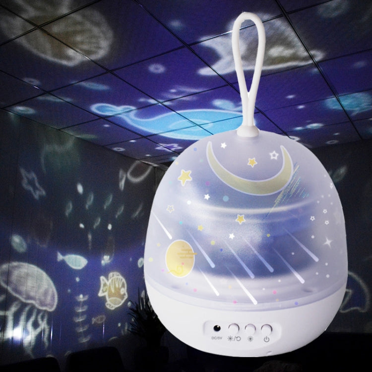 Starlight USB Fantasy Atmosphere Projection Lamp LED Rotating Night Light
