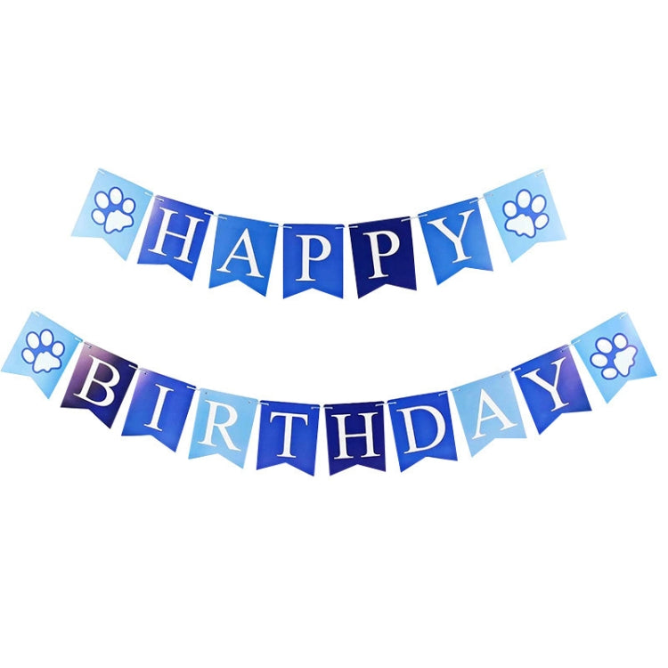 Pet Birthday Party Dog Pull Flag Triangle Scarf Cake Hat Holiday Dress Up Set, Size: One Size
