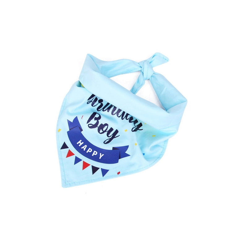 Pet Birthday Party Dog Pull Flag Triangle Scarf Cake Hat Holiday Dress Up Set, Size: One Size