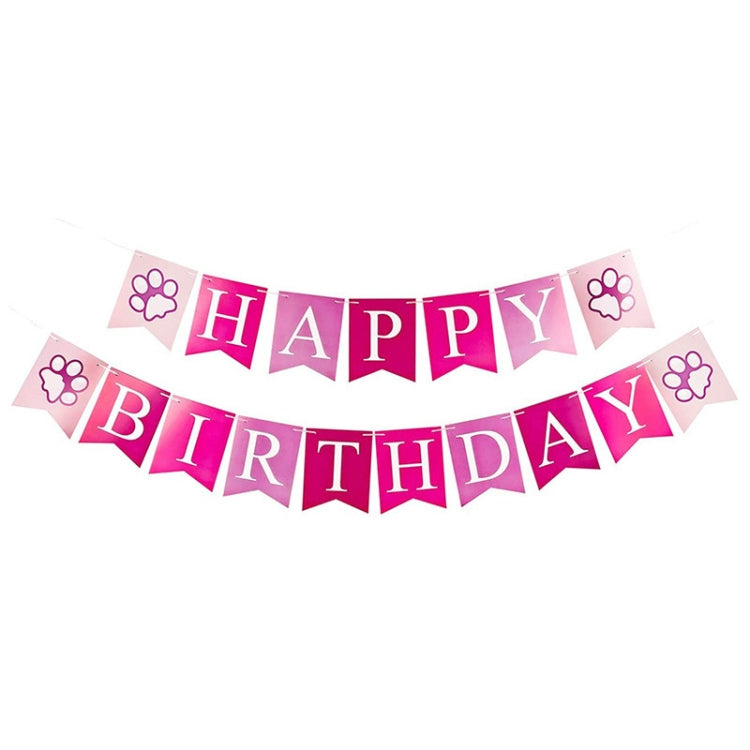 Pet Birthday Party Dog Pull Flag Triangle Scarf Cake Hat Holiday Dress Up Set, Size: One Size