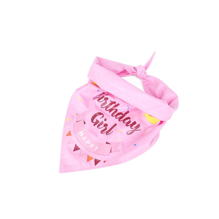 Pet Birthday Party Dog Pull Flag Triangle Scarf Cake Hat Holiday Dress Up Set, Size: One Size