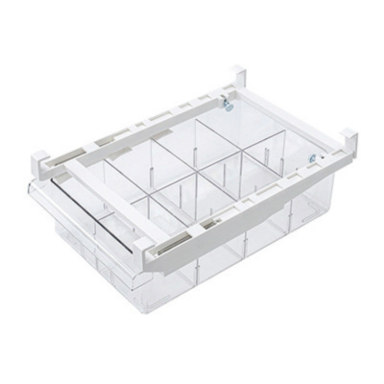Transparent Hanging & Pull-out Refrigerator Sorting Fresh-keeping Box For Fruits Vegetables & Eggs With Separate Classification Box, Specification: 8 Grids