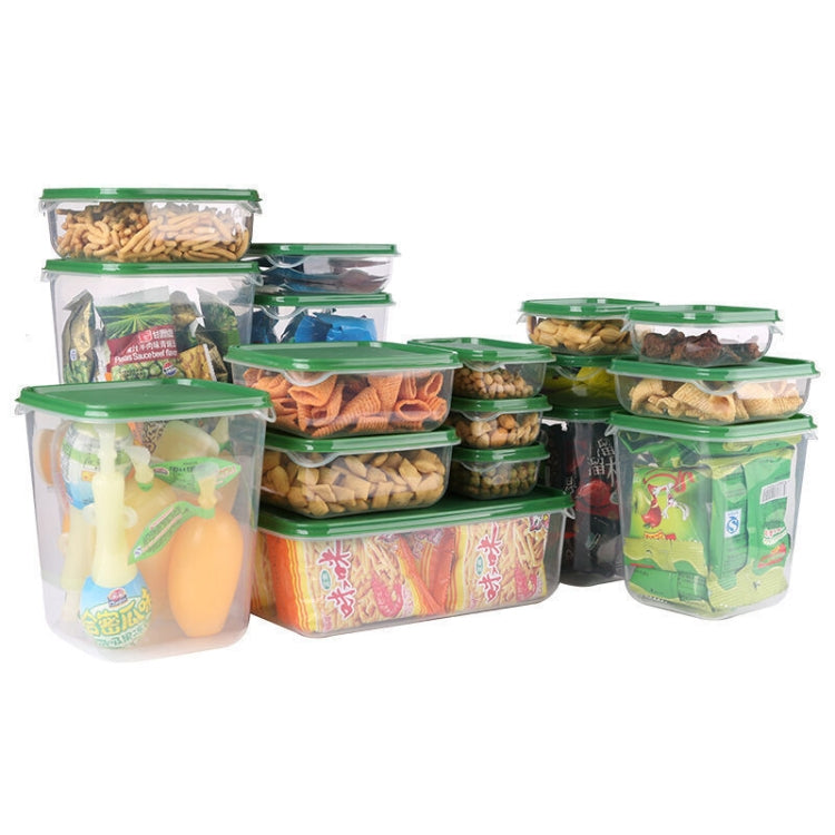 16 in 1 Household Fresh-keeping Box Set Refrigerator Freezing&Refrigerating Multifunctional Storage Box Set