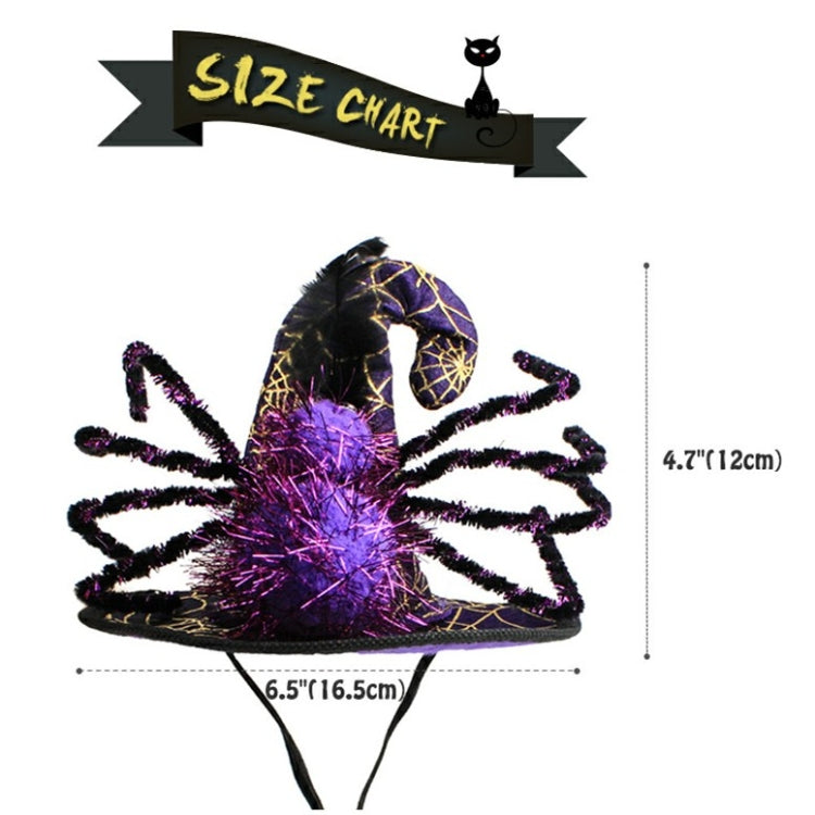 Pet Supplies Halloween Funny Spider Pet Hat, Size: One Size