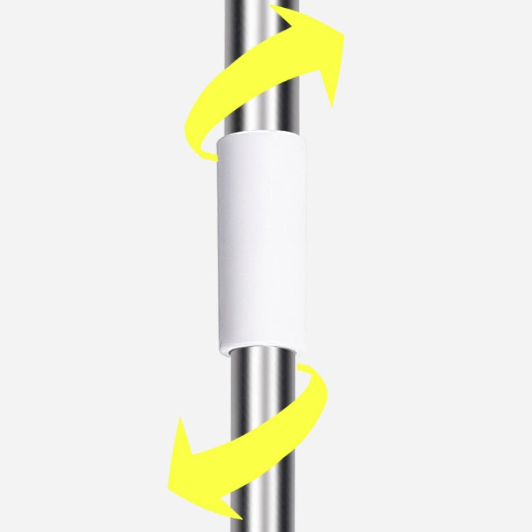 Retractable Floor Brush Bathroom Cleaning & Wiping Dual Purpose Brush Long-handled Bristle Floor Brush, Size:1M(White)