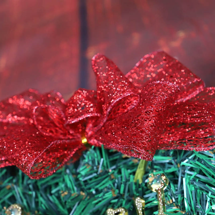 Sprinkle Powder Ball Christmas Wreath Christmas Ornament Bow Pendant, Size:30 CM