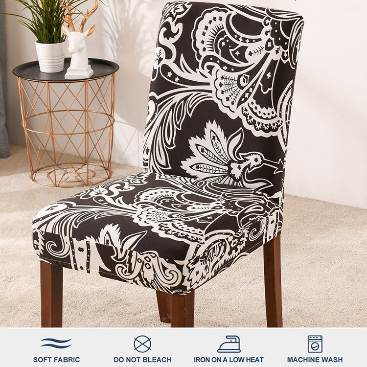 2 PCS Elastic All-inclusive Chair Cover Hotel Restaurant General Simple Dining Table And Chair Cover