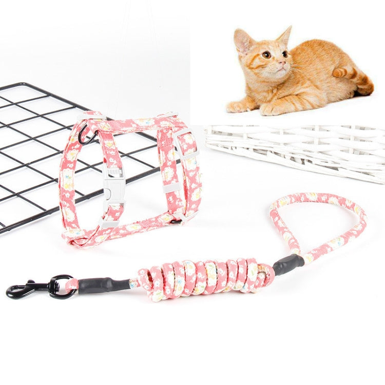 2 PCS Pet Adjustable Traction Rope Cat Leash, Size:M