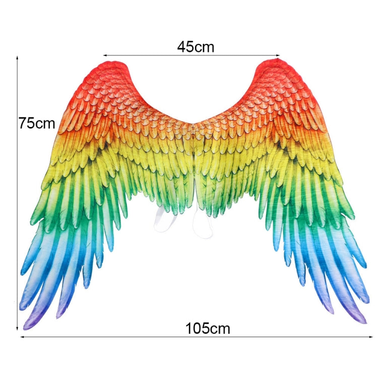 Carnival Halloween Decoration Rainbow Color Angel Big Wings