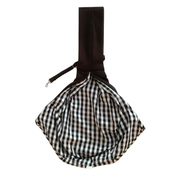 Pet Outing Carrier Bag Cotton Messenger Shoulder Bag, Colour: Brown