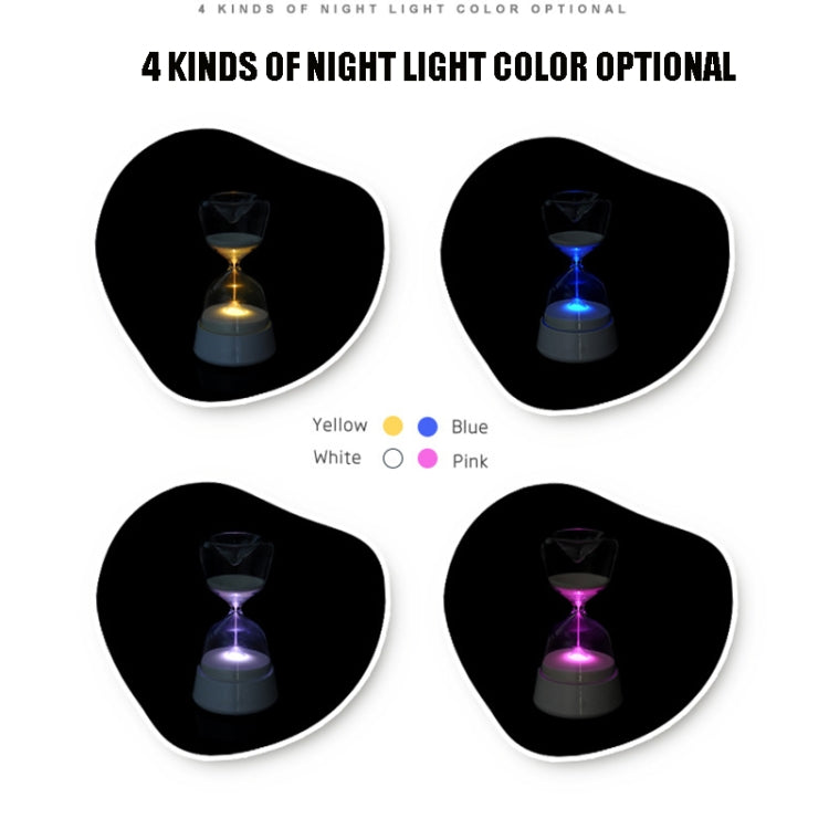 15-minutes Countdown Timer Light Dimming Bedside Hourglass Night Light