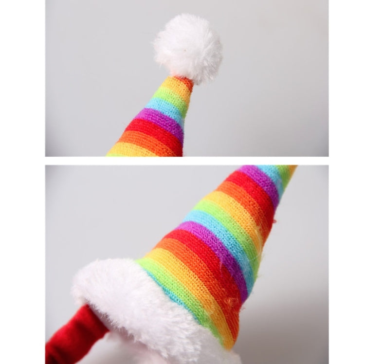 Pet Supplies Guinea Pig Headdress Rainbow Birthday Christmas Pointed Hat
