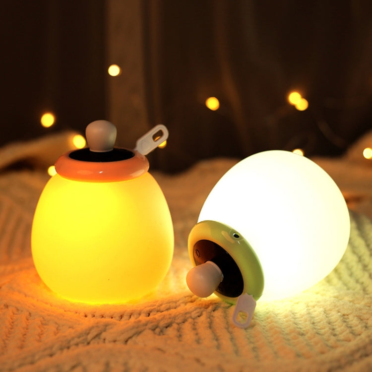 Round Nursing Bottle USB Silicone Night Light LED Bedside Lamp, Style:USB-in Version