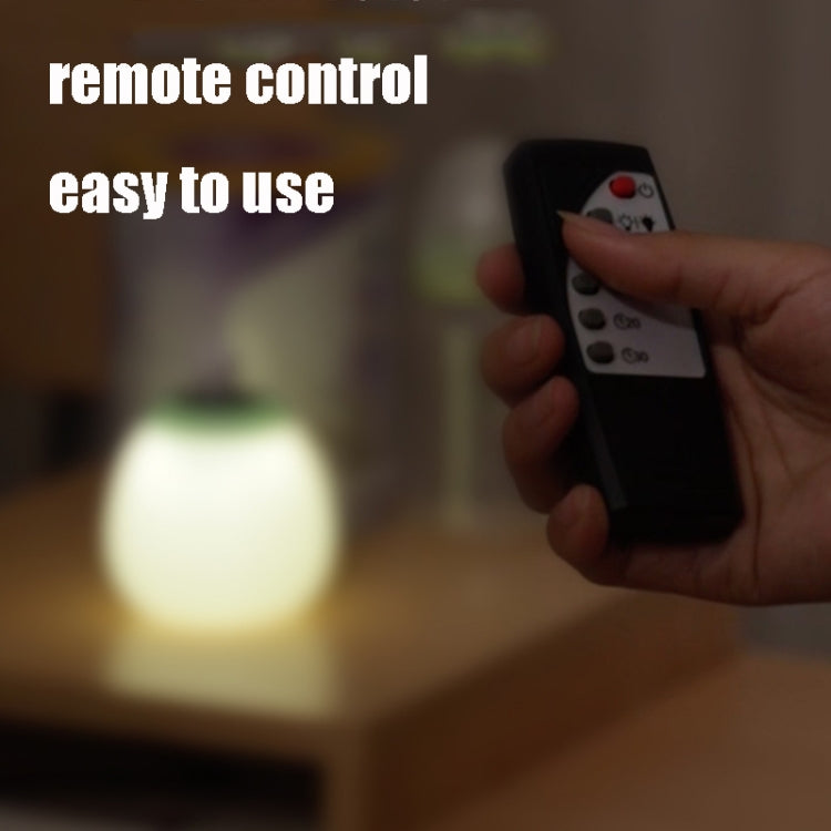Round Nursing Bottle USB Silicone Night Light LED Bedside Lamp, Style:Remote Control  Version