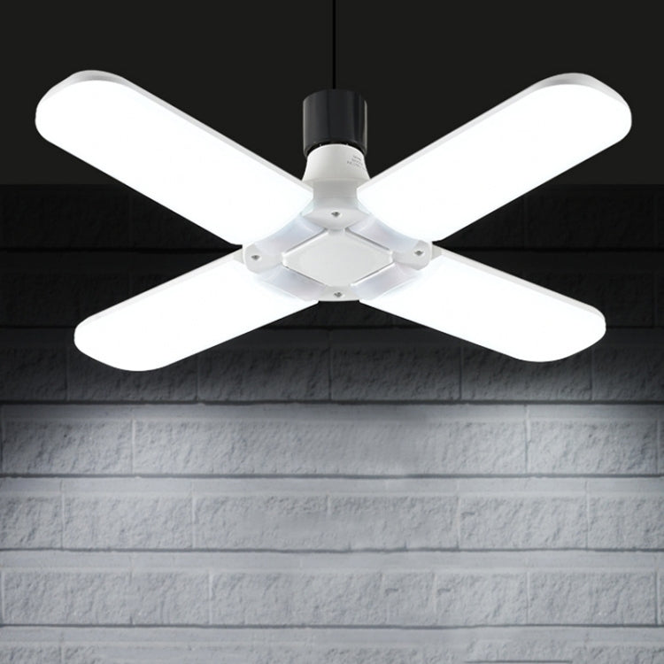 Led 6500k Creative Folding Light Four Leaf Fan Light High Power Led Energy Saving Bulb, Power: 60W Four Leaves