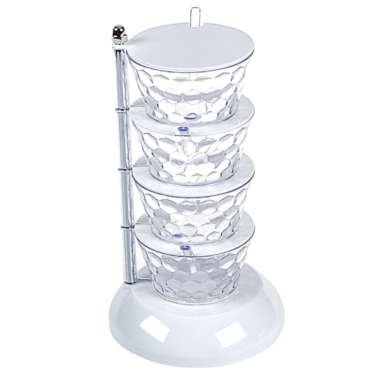 Kitchenware Storage Tank 4-layer Rotatable Vertical Seasoning Box Set With Spoon