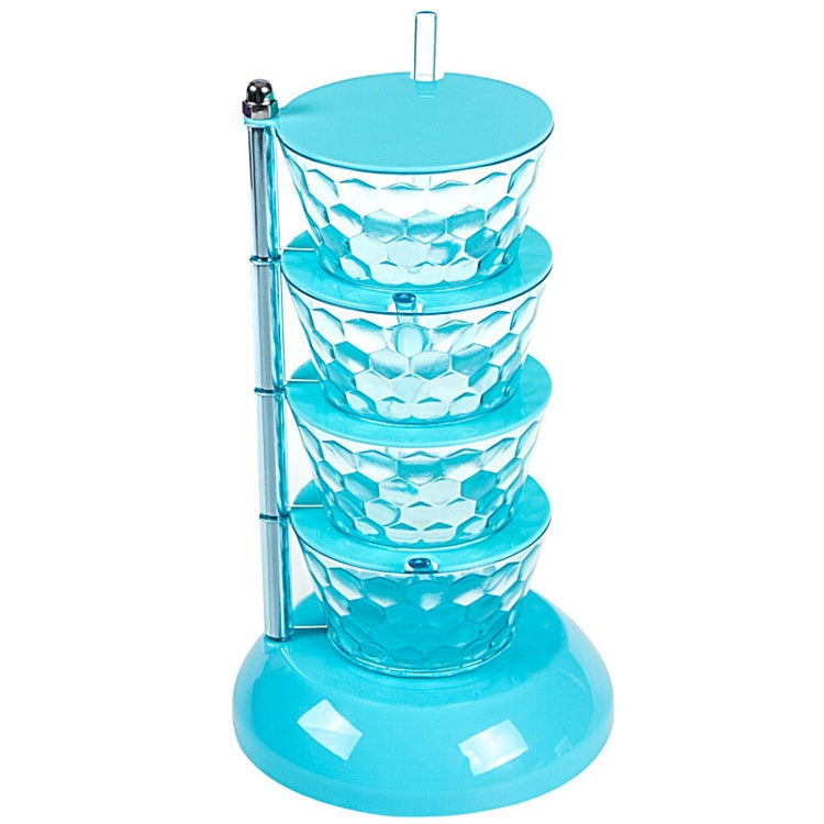 Kitchenware Storage Tank 4-layer Rotatable Vertical Seasoning Box Set With Spoon