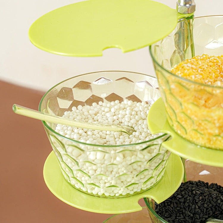 Kitchenware Storage Tank 4-layer Rotatable Vertical Seasoning Box Set With Spoon